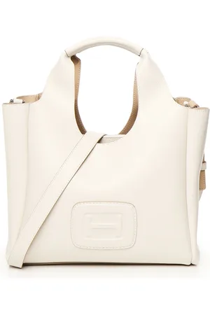 Hogan Torebki, Kobieta, Biały, ONE SIZE, Skóra, H-Bag Mała Skórzana Torba Tote