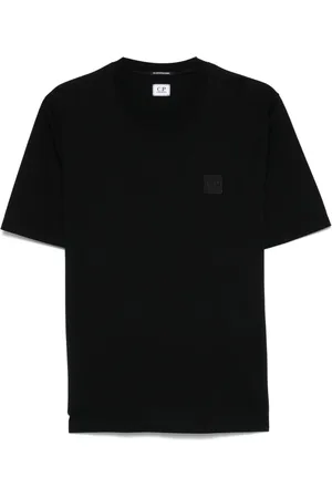 C.P. Company Koszulki, Mężczyzna, Czarny, M, Bawełna, Czarny T-Shirt 999