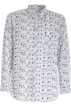 Comme des Garçons Koszule, Mężczyzna, Wielobarwność, XL, Bawełna, Kaws Print Shirt