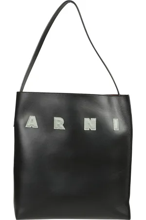 Marni Torebki, Kobieta, Czarny, ONE SIZE, Skóra, Museo Hobo Medium Bag