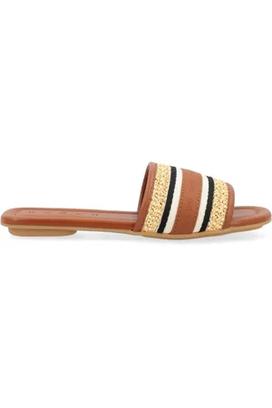 Hogan Buty, Kobieta, brązowy, 40 EU, Skóra, Sandały z wstążką