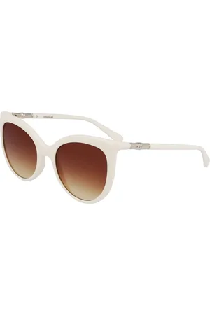 Longchamp Akcesoria, Kobieta, Szary, ONE SIZE, Szare okulary przeciwsłoneczne Bio Injected