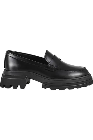 Hogan Buty, Kobieta, Czarny, 41 EU, Skóra, Klasyczne mokasyny