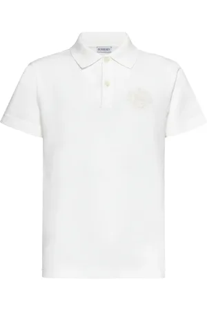 Burberry Koszulki, Mężczyzna, Biały, L, Bawełna, Koszulka Polo