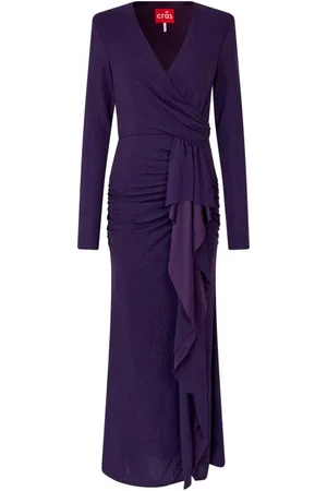 Crās Sukienki, Kobieta, Fioletowy, S, Nylon, Muse Dress