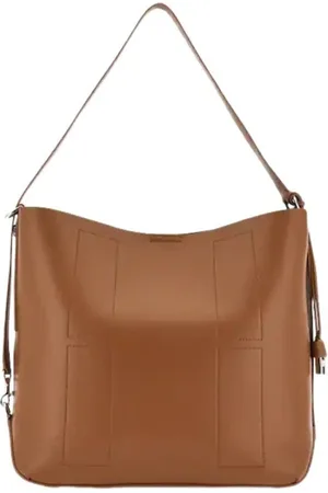 Hogan Torebki, Kobieta, brązowy, ONE SIZE, Skóra, Skórzana torba na ramię typu hobo