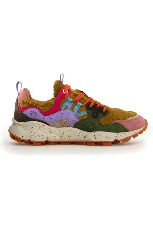 Flower Mountain Buty, Kobieta, Wielobarwność, 37 EU, Zamsz, Wielokolorowe Sneakersy Yamano 3