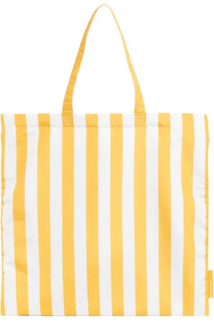 Emporio Armani Torebki, Mężczyzna, Żółty, ONE SIZE, Paski Wielokolorowa Torba Plażowa