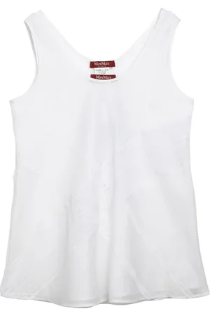 Max Mara Koszulki, Kobieta, Biały, S, Stylowy Tank Top
