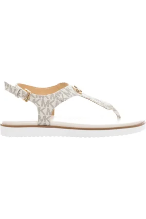 Michael Kors Buty, Kobieta, Biały, 37 EU, Skóra, Sandały płaskie Thong