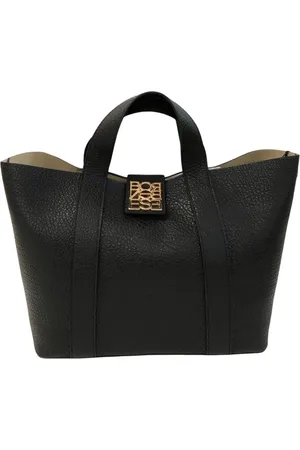 Borbonese Torebki, Kobieta, Czarny, ONE SIZE, Skóra, Średnia Torba Shopper