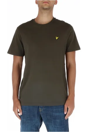 Lyle & Scott Koszulki, Mężczyzna, Zielony, S, Bawełna, Zielona Koszulka T-Shirt