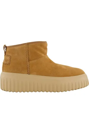 Hogan Buty, Kobieta, brązowy, 37 EU, Skóra, Stripes Boot Basso