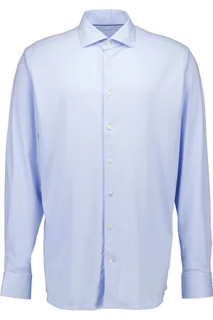 Eton Koszule, Mężczyzna, Niebieski, L, Bawełna, Koszulka Casual