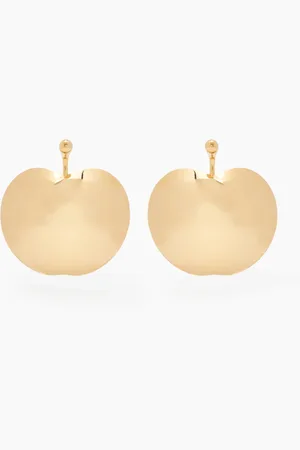 Nina Ricci Akcesoria, Kobieta, Żółty, ONE SIZE, Kolczyki Jabłka