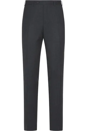 CANALI Spodnie, Mężczyzna, Szary, 4XL, Wełna, Szare spodnie