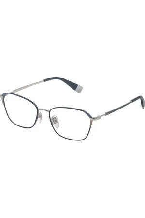 Furla Akcesoria, Kobieta, Szary, ONE SIZE, Szare metalowe okulary z oprawkami