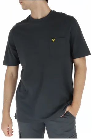 Lyle & Scott Koszulki, Mężczyzna, Czarny, L, Bawełna, Klasyczna koszulka z okrągłym dekoltem