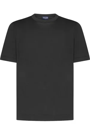 DRUMOHR Koszulki, Mężczyzna, Czarny, L, T-shirt z okrągłym dekoltem