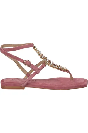 Alma en Pena Buty, Kobieta, Różowy, 37 EU, Płaski ornament sandał