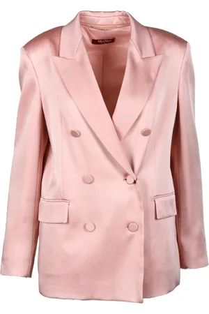 Max Mara Kurtki, Kobieta, Różowy, M, Elegancka Marynarka