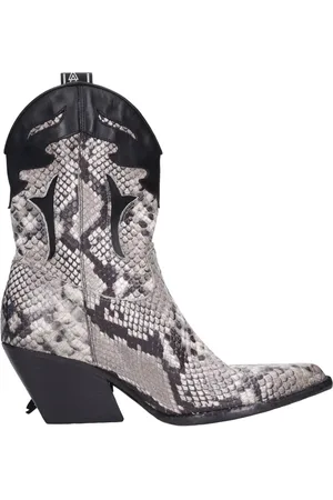 Elena Iachi Buty, Kobieta, Wielobarwność, 36 EU, Skóra, Vintage Skórzane Kowbojki Texan