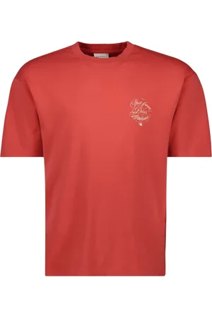 Drôle de Monsieur Koszulki, Mężczyzna, Czerwony, S, Bawełna, T-shirt Vignes z sloganem