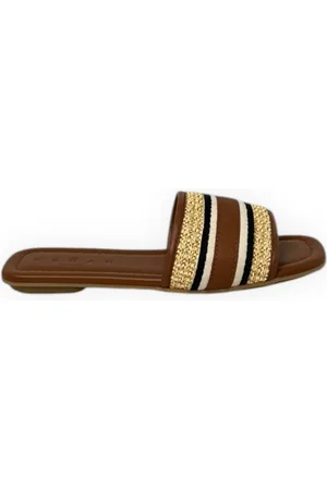 Hogan Buty, Kobieta, brązowy, 36 EU, Skóra, Sandały z wstążką