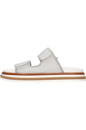 Hogan Buty, Kobieta, Szary, 37 1/2 EU, Klapki z tkaniny