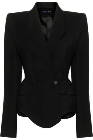 MUGLER Kurtki, Kobieta, Czarny, M, Wełniana marynarka