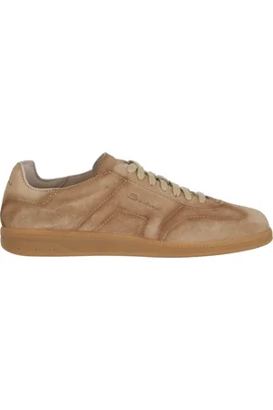 santoni Buty, Mężczyzna, brązowy, 42 EU, Gołębi Szary Suede Buty Flat