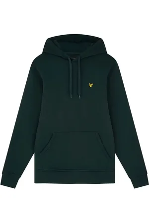 Lyle & Scott Bluzy, Mężczyzna, Zielony, M, Bawełna, Bluza z kapturem typu Pullover