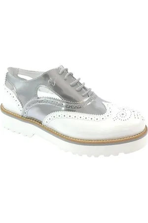 Hogan Buty, Kobieta, Biały, 36 EU, Sznurowane botki w wyrafinowanym stylu