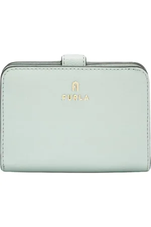 Furla Akcesoria, Kobieta, Niebieski, ONE SIZE, Skóra, Portfel Camelia Compact