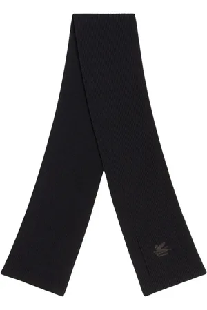 Etro Akcesoria, Mężczyzna, Czarny, ONE SIZE, Wełna, Zimowy szal