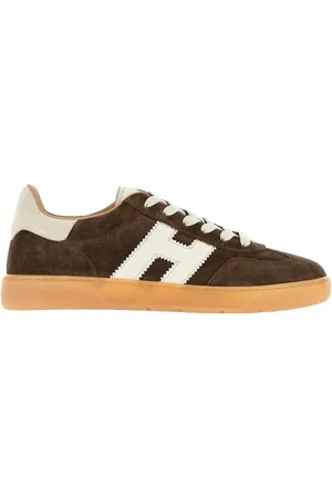 Hogan Buty, Mężczyzna, brązowy, 43 EU, Zamsz, Brązowe zamszowe sneakersy Cool
