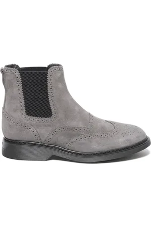 Hogan Buty, Mężczyzna, Szary, 42 EU, Zamsz, Botki Beatles