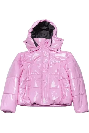 Msgm Kurtki, Kobieta, Różowy, M, Kurtka puchowa