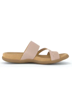Gabor Buty, Kobieta, Różowy, 36 EU, Skóra, Klapki Slide