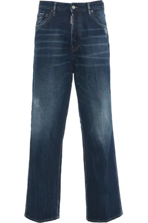 Dsquared2 Jeansy, Mężczyzna, Niebieski, M, Bawełna, Luźne Jeansyy Be Cool Be Nice