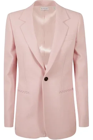 Burberry Kurtki, Kobieta, Różowy, 2XS, Wełna, Blazer