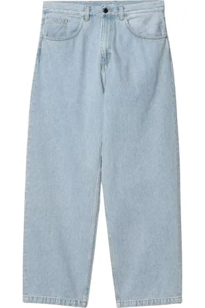 Carhartt Jeansy, Mężczyzna, Niebieski, S, Bawełna, Luźne Dżinsowe Spodnie z Niskim Stanem
