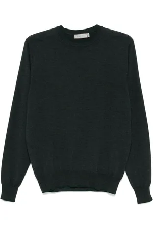 CANALI Swetry, Mężczyzna, Niebieski, 3XL, Wełna, Dzianina z okrągłym dekoltem