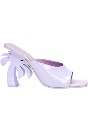 Palm Angels Buty, Kobieta, Fioletowy, 36 EU, Skóra, Czółenka na obcasie