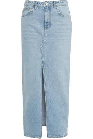 Liu Jo Spódnice, Kobieta, Niebieski, W25, Denim, Dżinsowa Maxi Spódnica Niebieska Stylowy Design