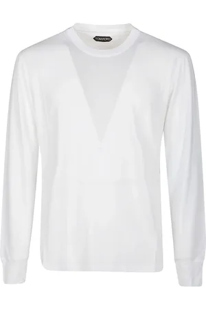 Tom Ford Koszulki, Mężczyzna, Biały, L, Luźny Bawełniany T-shirt