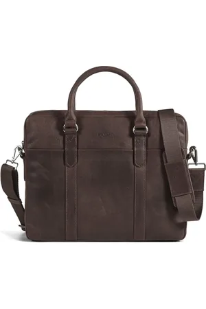 Howard London Torebki, Mężczyzna, brązowy, ONE SIZE, Skóra, Torba na laptopa Ashton Dark