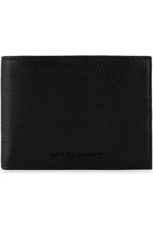 Emporio Armani Akcesoria, Mężczyzna, Czarny, ONE SIZE, Skóra, Portfel Wallet