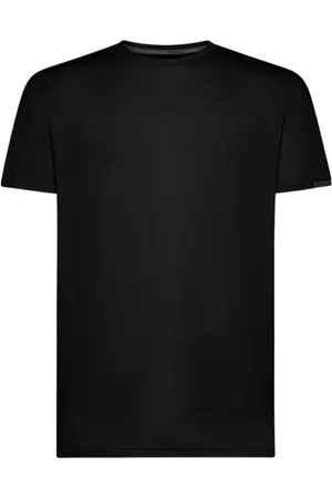 RRD Koszulki, Mężczyzna, Czarny, 2XL, Monochromatyczny T-shirt z tkaniny Oxford