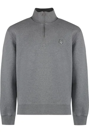 Maison Kitsuné Bluzy, Mężczyzna, Szary, S, Bawełna, Bawełniana bluza z logo